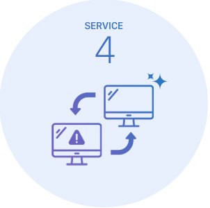 故障時も最短発送「代替機サービス」